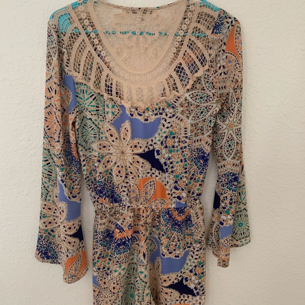 Geometric Patterned Romper - Picture 4 of 4
